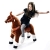 Ponycycle " Mister Ed " Pferd braun, Pony auf Rollen fahrendes Schaukelpferd und Kuscheltier für Ihr Kind von MyPony (Medium) - 1