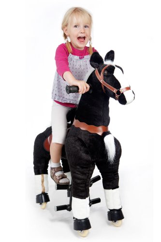 Spielzeug-Pferd Galoppo® zum Reiten für Kinder in schwarz - 1